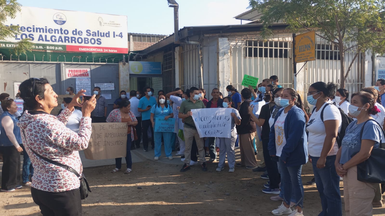 Personal de salud de centro Los Algarrobos paraliza actividades por deficiencias