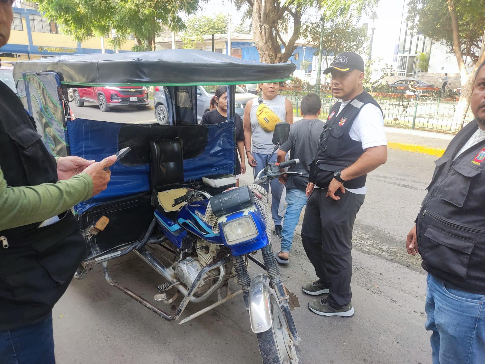 Intervienen 18 mototaxis informales en operativo de fiscalización en Piura