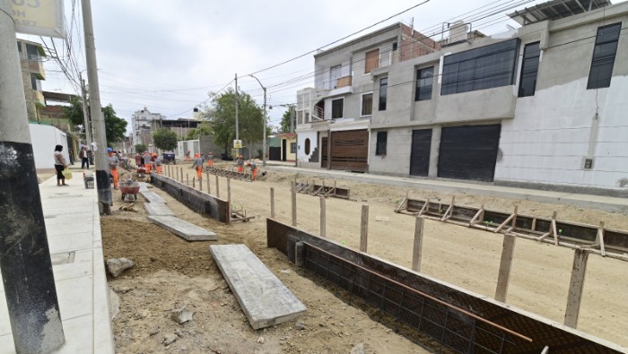 Obra en calle Tizón alcanza 80 % de avance en su proceso de modernización