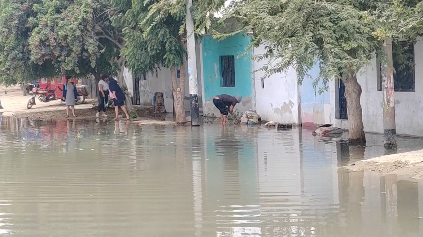 Piura: Aguas contaminadas inundan casas de A.H. Señor de Los Milagros