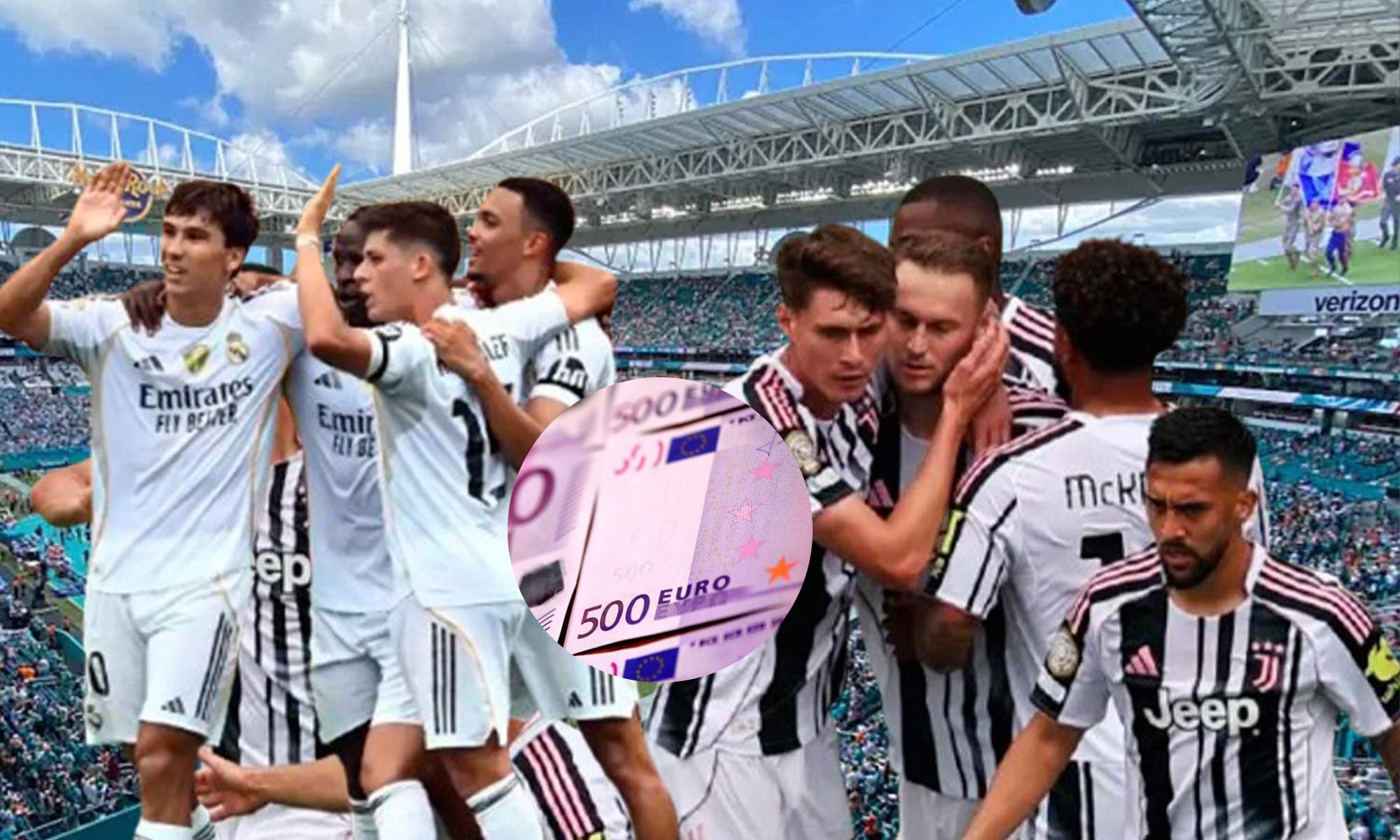 Real Madrid y Juventus chocan en vibrante duelo en Miami