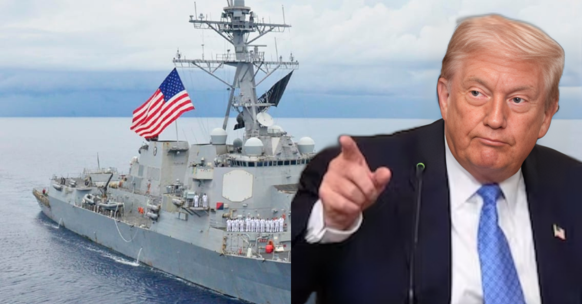 Trump despliega buques de guerra cerca de Venezuela y Maduro responde