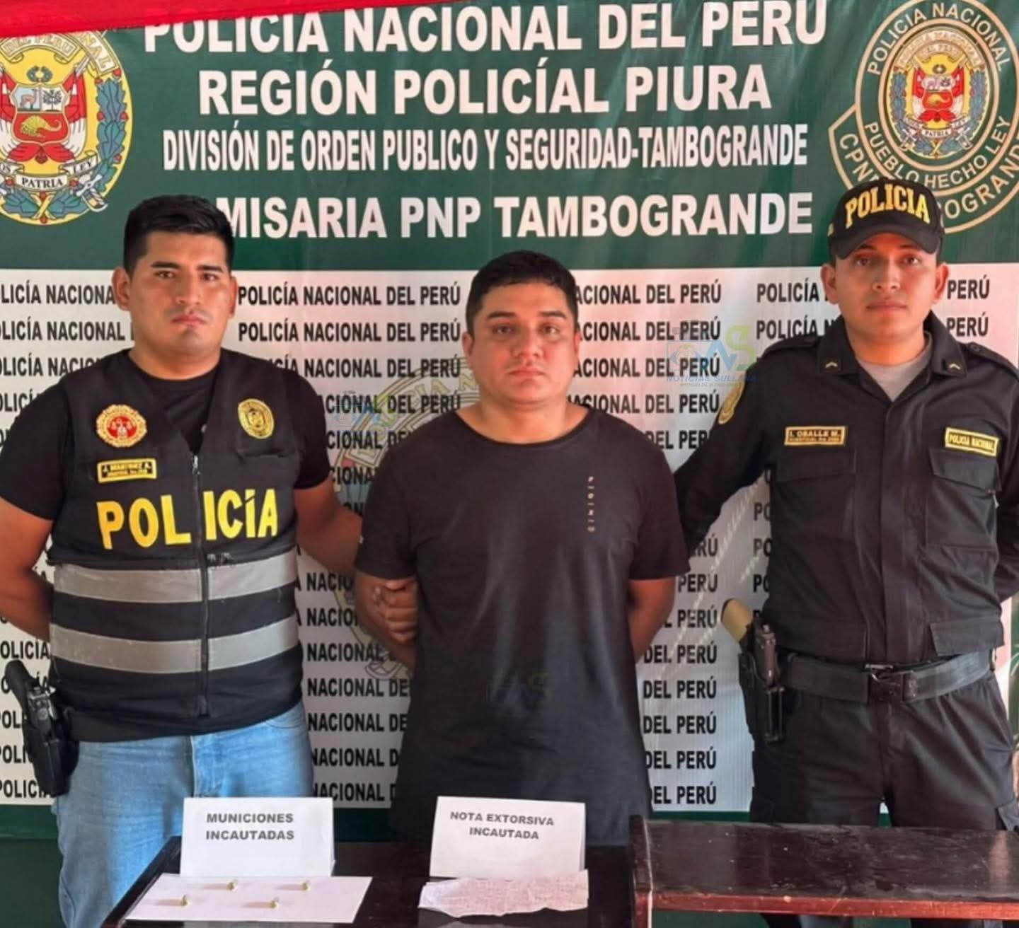 Intervienen a presunto extorsionador en obra de Piura