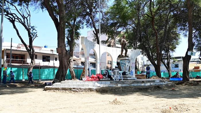 Parque Héroes del Cenepa avanza 30 % en su modernización