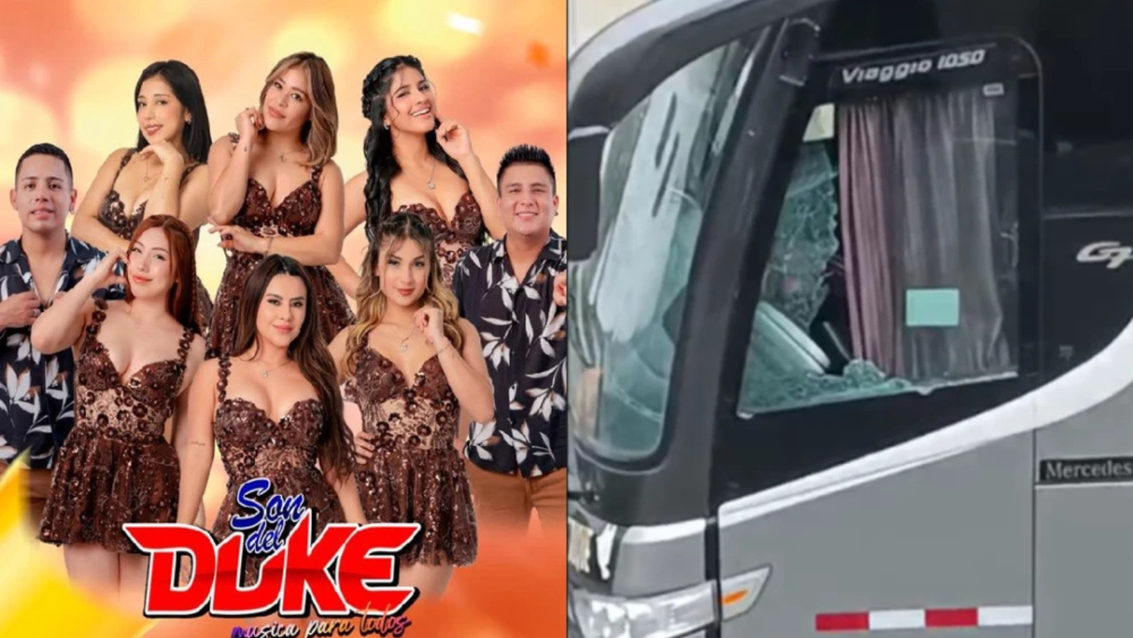 Bus de orquesta “Son del Duke” fue atacado a balazos en Lima