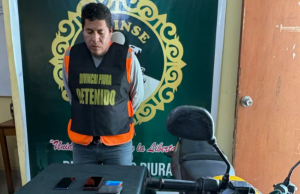 Detienen a sujeto cuando cobraba presunta extorsión en Piura