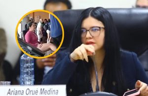 Congresista Ariana Orué usó a su coordinador para ir al gimnasio