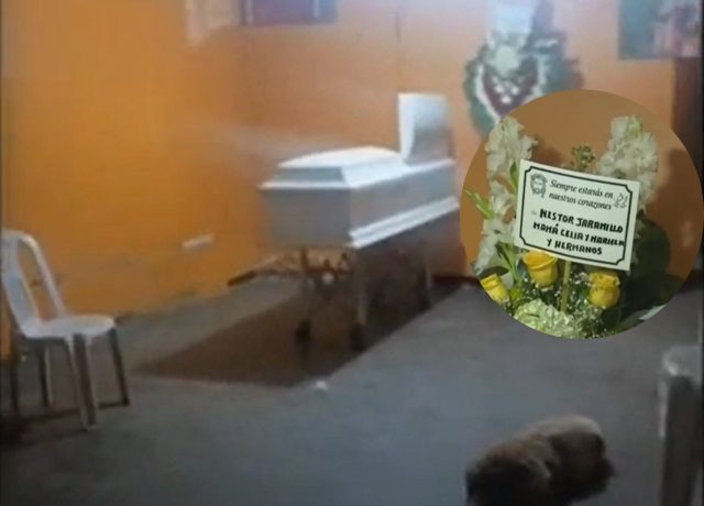 Abandonan féretro