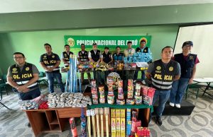 Piura: Más de 125 kilos de pirotécnicos ilegales son incautados en mercados