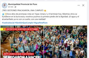 Publicidad estatal y neutralidad electoral bajo escrutinio en Piura
