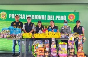 Piura: Incautan miles de productos pirotécnicos en el complejo de mercados
