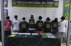 Sullana: cae presunta banda dedicada al tráfico ilícito de drogas