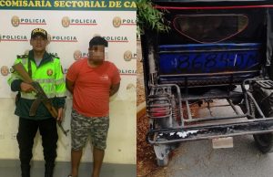 Policía de Catacaos recupera mototaxi robada en Veintiséis de Octubre
