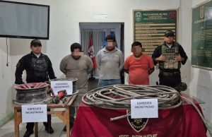 Piura: Capturan en flagrancia a presuntos integrantes de banda criminal