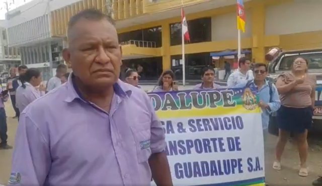Protesta de Transportes Guadalupe