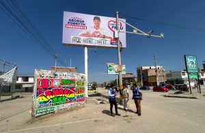 Piura: Fiscalizan propaganda electoral instalada sin autorización