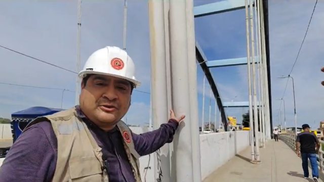 Colegio de Ingenieros evalúa el puente Bolognesi