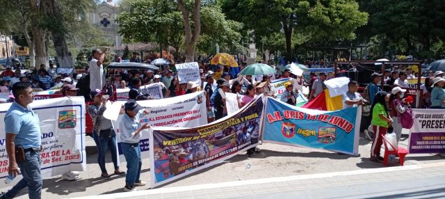 Protesta de vecinos por ordenanza 387