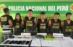 Sullana: Policía incauta droga y detiene a cinco personas