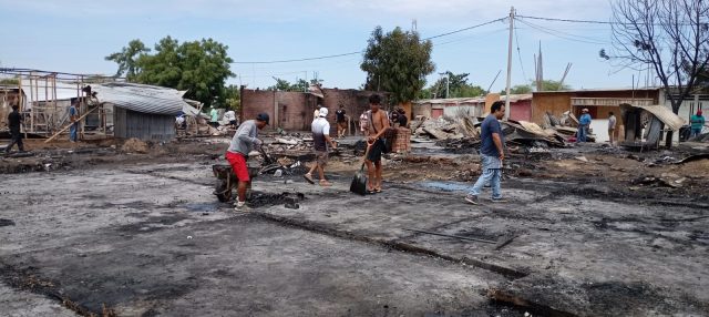 Incendio en el Trébol Dorado