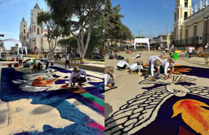 Catacaos inicia elaboración de alfombra gigante por Viernes Santo