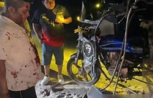 Camioneta embiste mototaxi y fuga dejando a familia herida