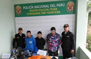 Chulucanas: Caen tres sujetos con moto robada en Yapatera
