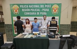 Piura: Detienen a tres sospechosos con droga y explosivos