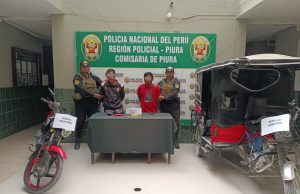 Piura: Recuperan una motocicleta y detienen a dos sospechosos