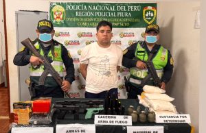 Piura: Detienen a “El gringo” con armamento de guerra y droga en Suyo