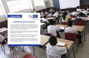 Colegios públicos de Piura no tendrán clases este lunes