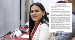 Silvana Robles responde tras suspensión: “Mi voto fue por la Lista 2”