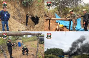 Piura: Destruyen infraestructura y equipos de mineros ilegales en Lancones