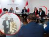 Con licencia para postular como consejero, Darwin Quinde firma convenio y se reúne con Keiko